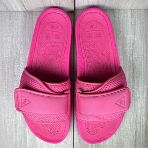 Adidas Pharrell Williams Chancletas HU Pink Sandals Shoe FV7289 Men’s Size 12